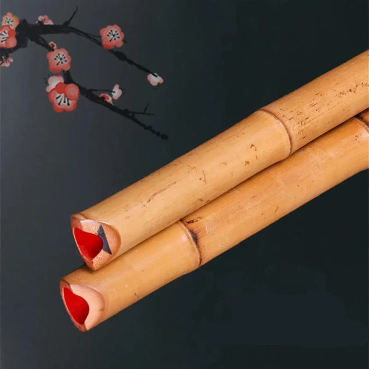 Bambusflöten-Set Handgefertigte natürliche japanische Shakuhachi G/F-Taste kurze Flöte Xiao chinesisches traditionelles Musikinstrument (Color : F)