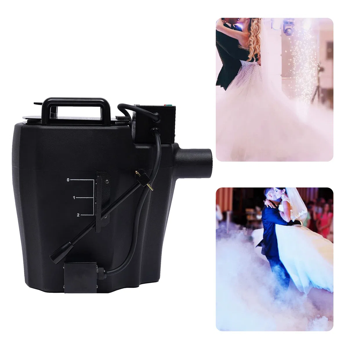Trockeneismaschine 3500W Stabil Nebelmaschine Tragbar fog machine für Halloween Weihnachten Hochzeitsfeiern und Bühnenauftritte usw