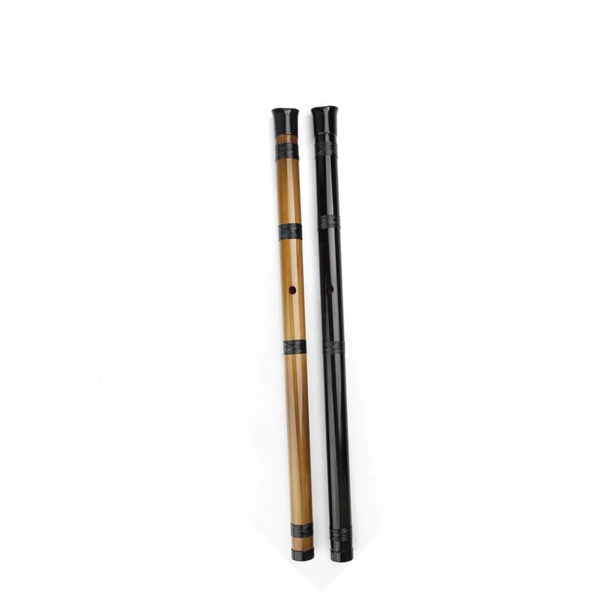 Professionelle Bambusflöte Für Erwachsene Bambusflöte D Tonart Shakuhachi Holzblasinstrument Mit Tasche 5 Löcher Geeignet Für Anfänger(Bamboo)