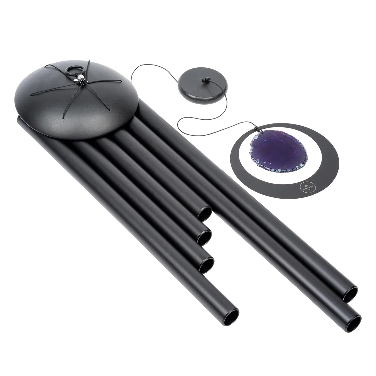 Sonic Energy 50" Purple Agate Meditation Chime, Schwarz (MCDT50ABK)
