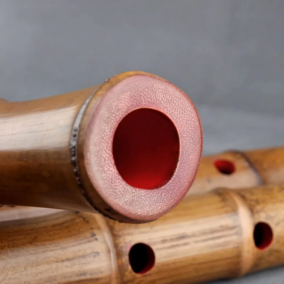 Shakuhachi 5 Löcher Holz Musikinstrumente Bambus Vertikale Flöte Mit Wurzel Holzblasinstrument Anfänger