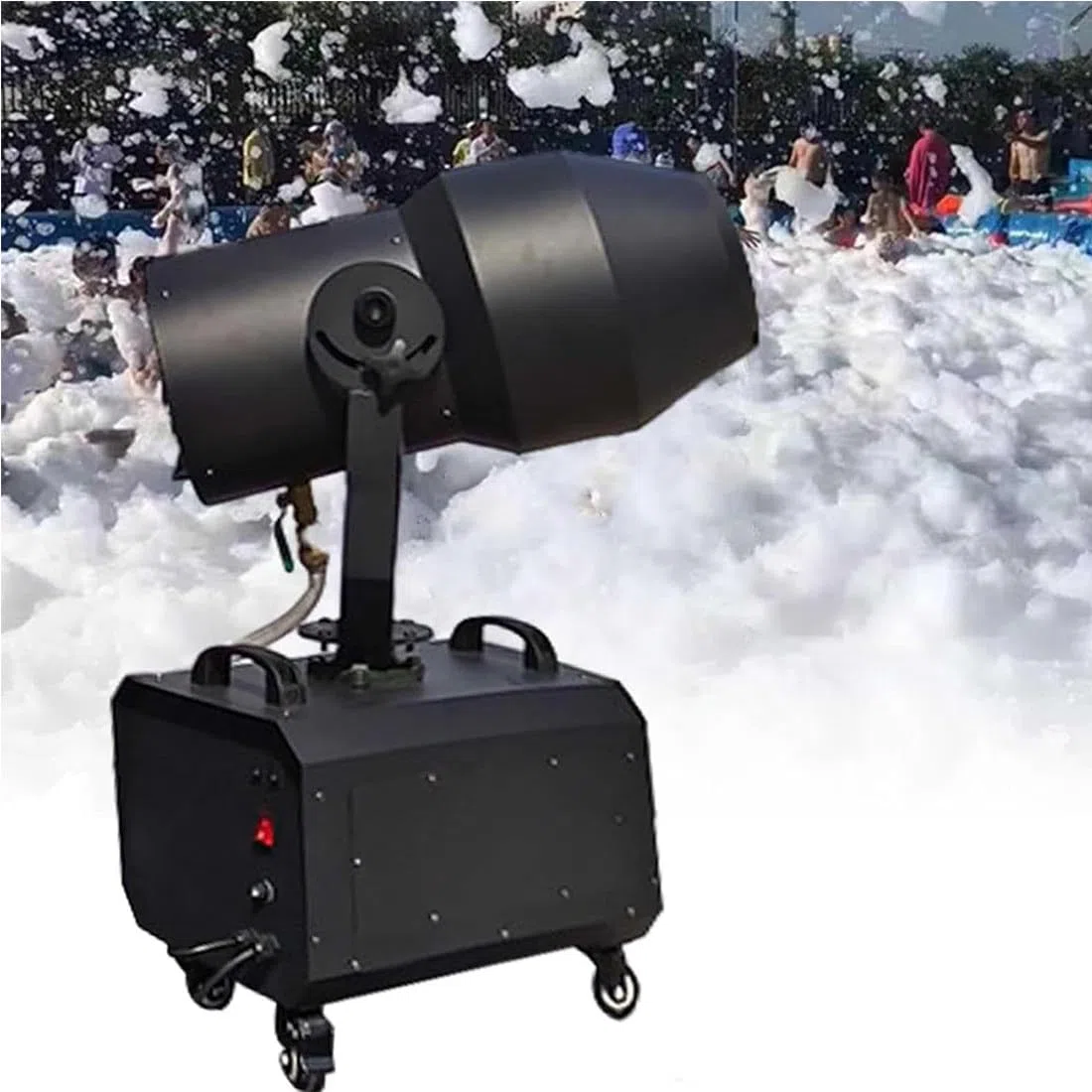 2000 W Schaummaschine Für Partys Im Freien, Verstellbarer Winkel, Bühneneffekt-Schaummaschine Für Große Bühnen, Kinderschwimmbad, Reichweite 6–10 M, Reichweite 80 M²
