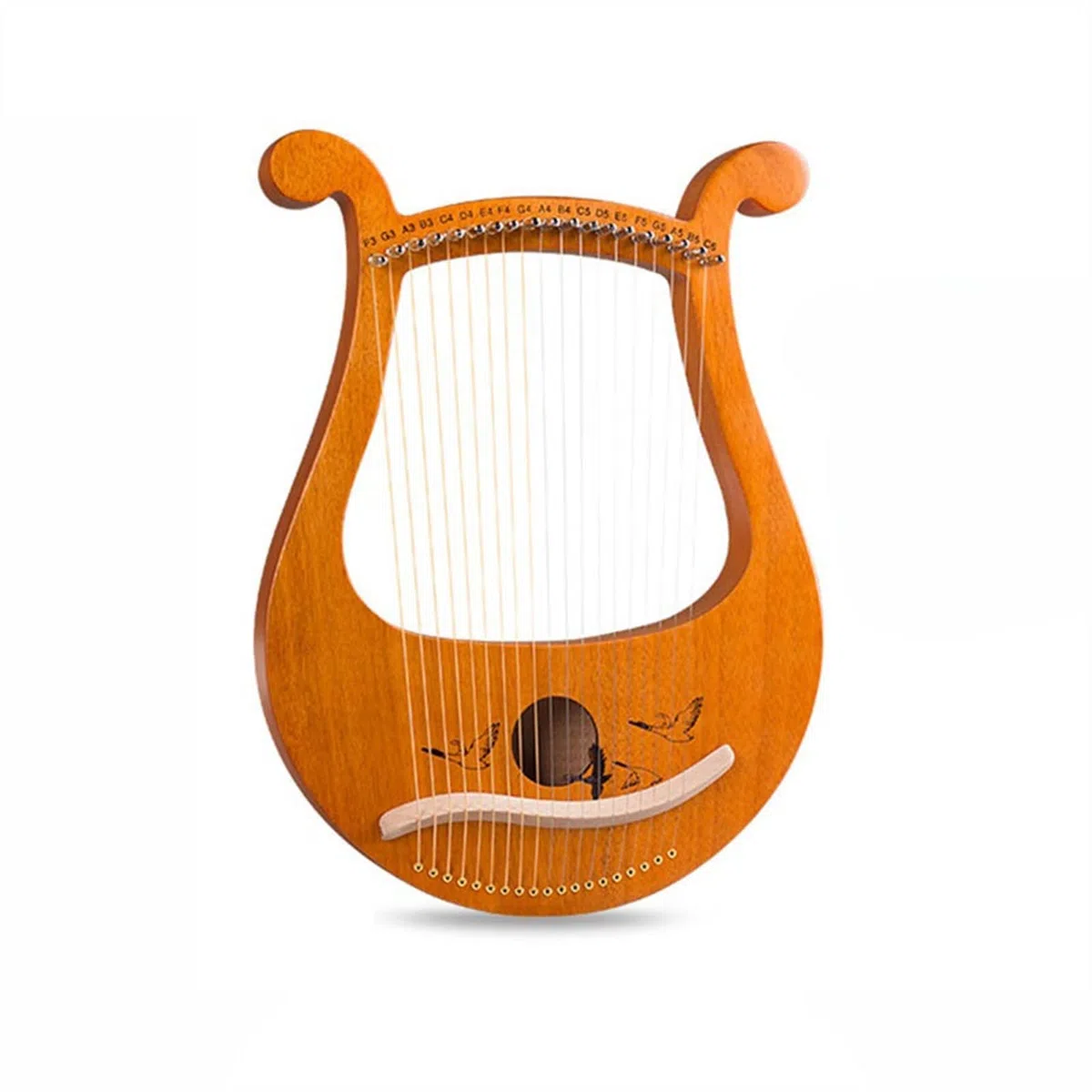 Stimmschlüssel Für Tragbare Musikinstrumente Mit 19 Saiten, Mahagoni, Harfe Harfen-Saiteninstrument (Color : 5)