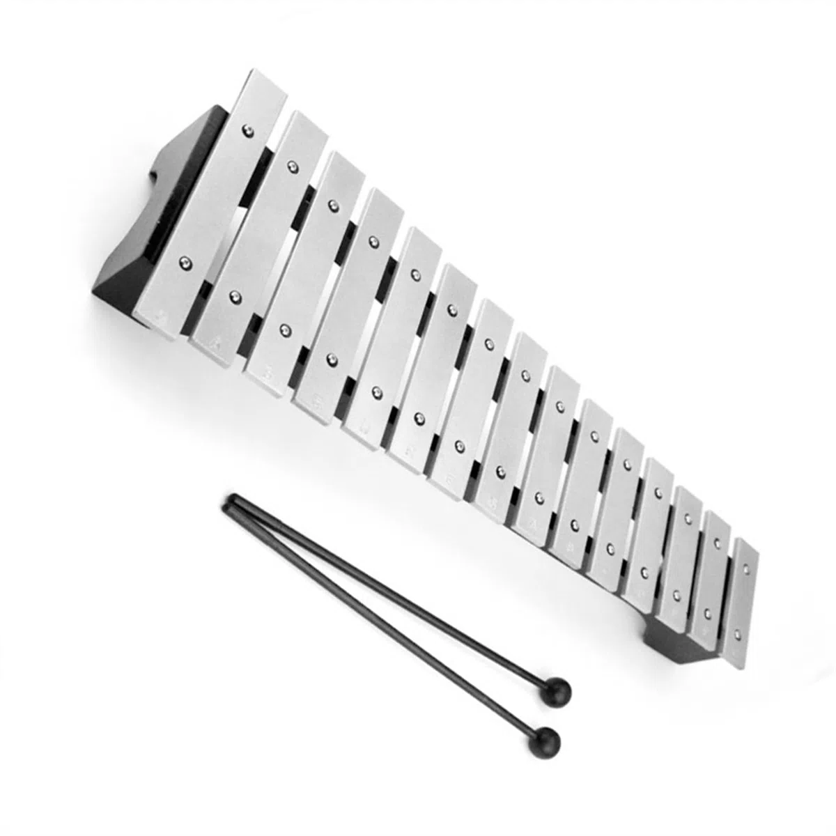 Aluminiumplatte, praktisches Glockenspiel-Schlaginstrument, 15-Noten-Xylophon, Glockenspiel-Schlaginstrument