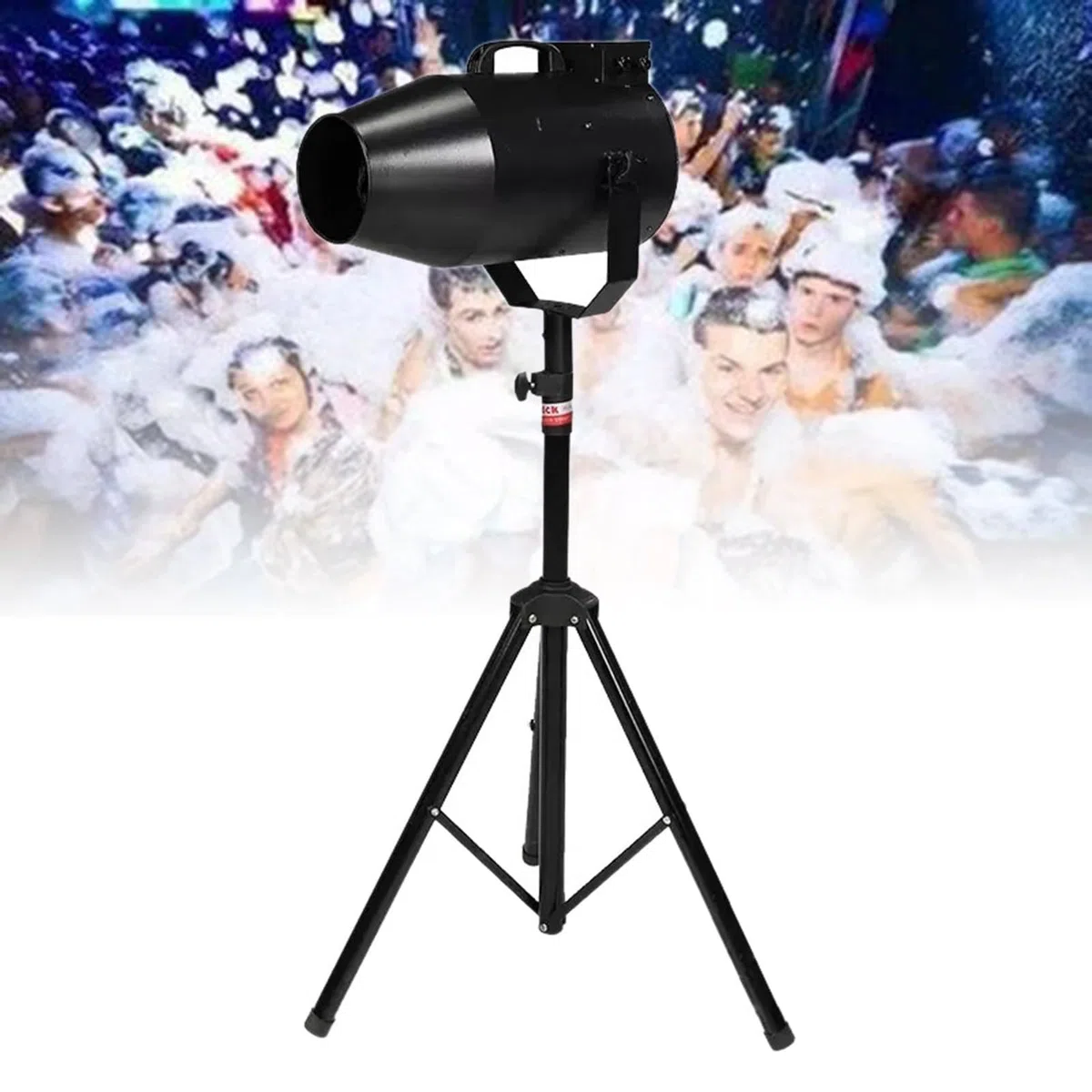1000W Party-Schaummaschine für den Außenbereich, Schaumkanone, Entfernung 6-10M/Fläche 80M, Einstellbarer Winkel, Bühneneffekt, für Kinderfeste und Geburtstage