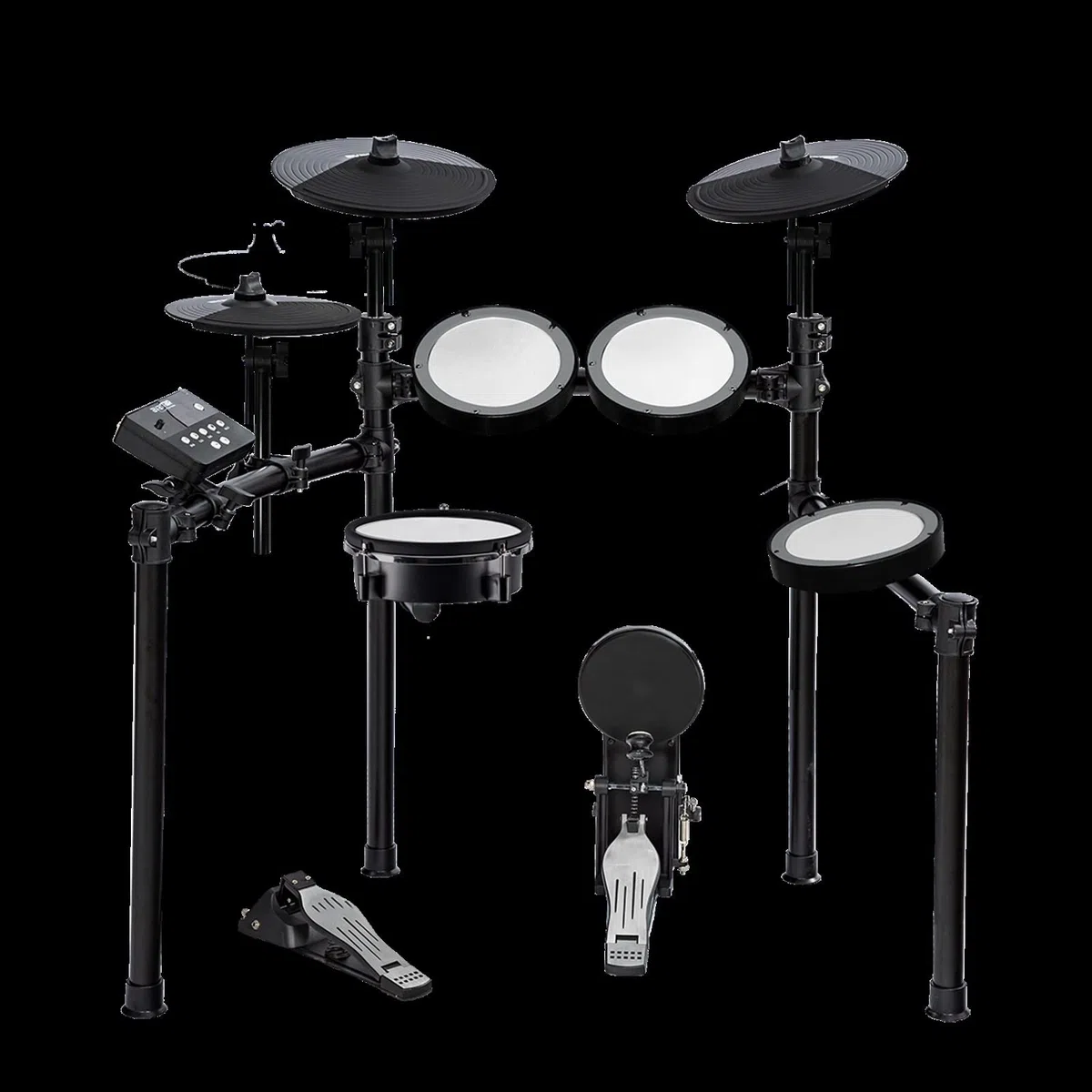 Elektronisches Schlagzeug Practice Elektrische Trommelsatz Kompakt 8 Stück Elektronische Trommel-Kits Dual-Mesh-Kopf Mit 227 Sounds