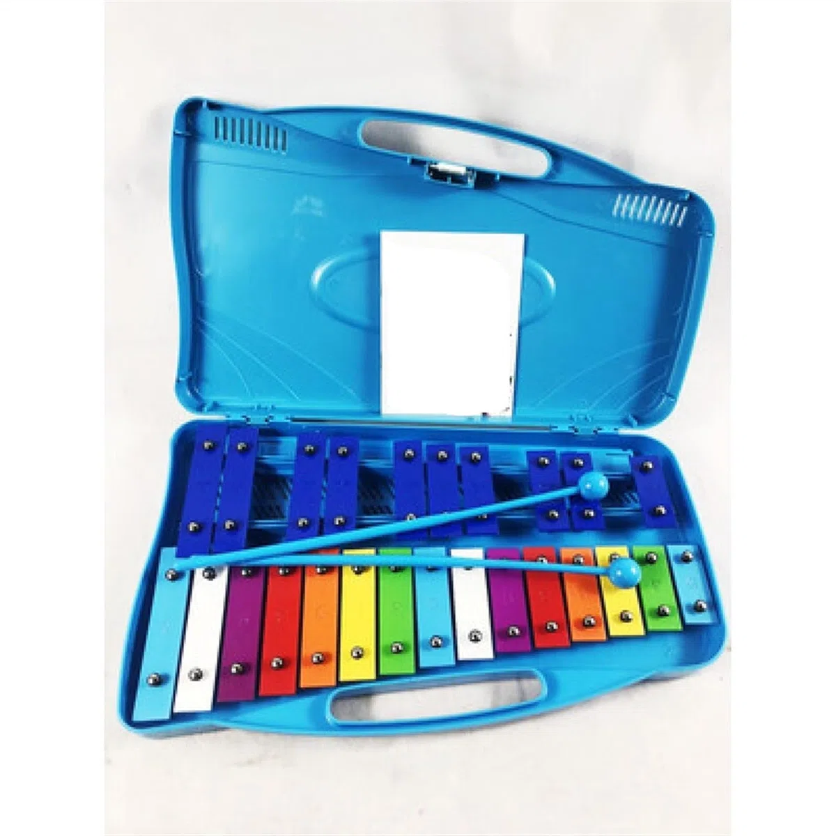 25 Klangfarben-Aluminiumplatte, praktisches Glockenspiel, Xylophon, Schlaginstrument, Glockenspiel, Schlaginstrument