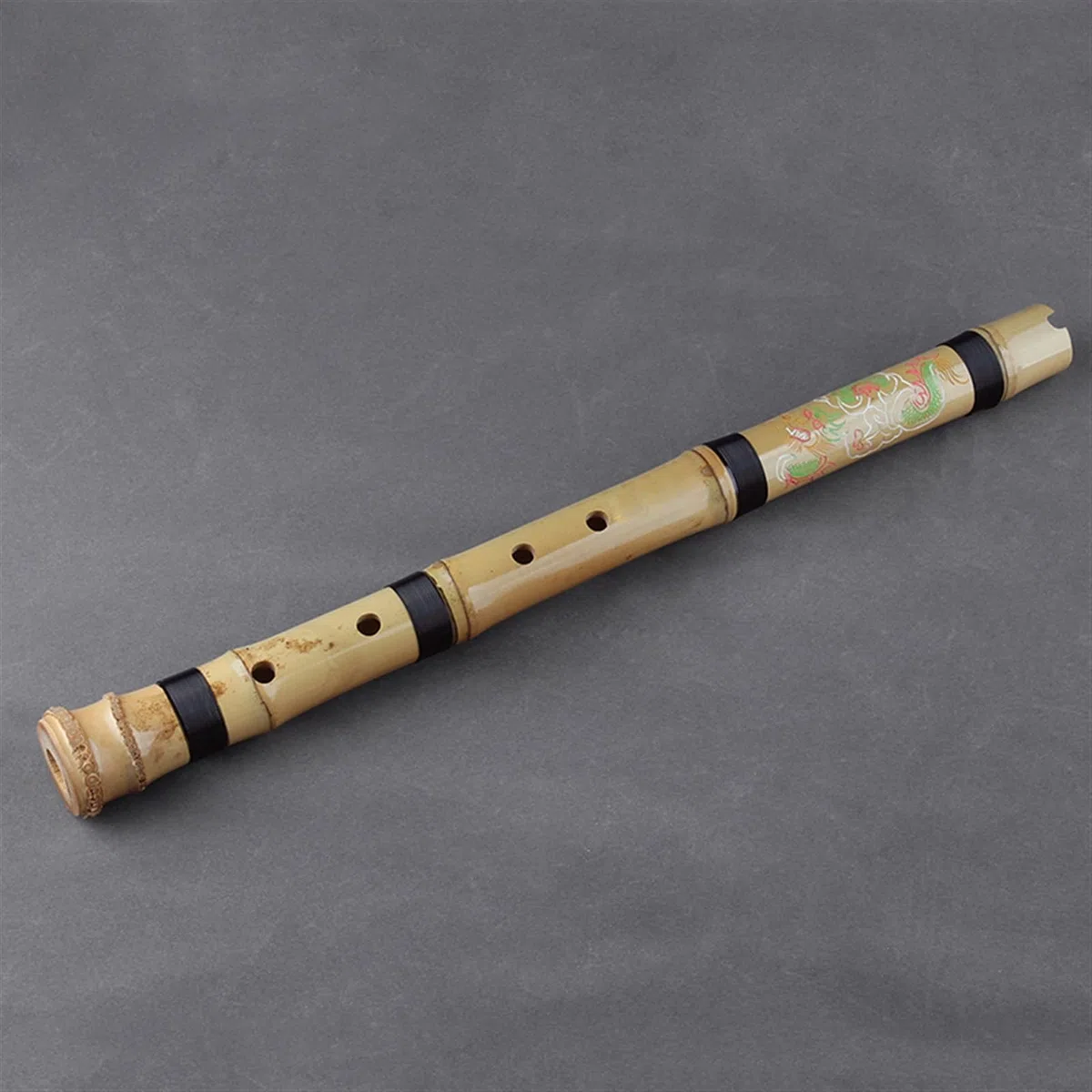 bambusflöte 5 Löcher Shakuhachi G Key Musikinstrumente Bambusflöte Mit Wurzelholzinstrument