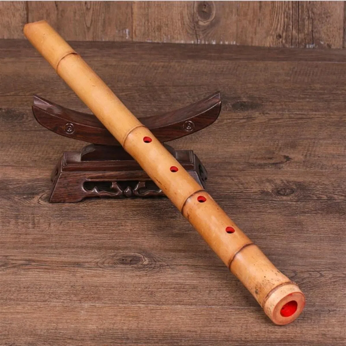 Bambusflöten-Set Handgefertigte natürliche japanische Shakuhachi G/F-Taste kurze Flöte Xiao chinesisches traditionelles Musikinstrument (Color : F)