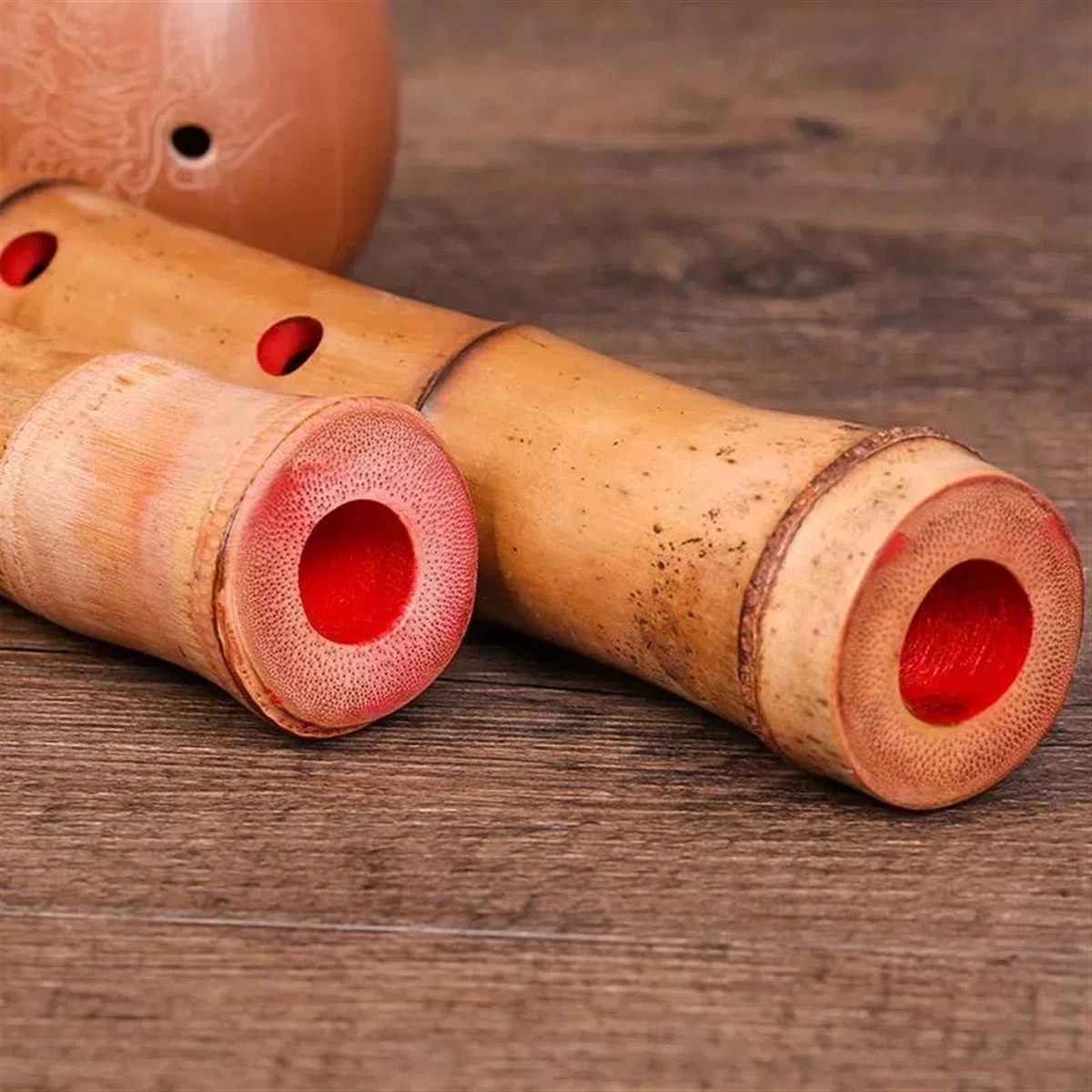 Bambusflöten-Set Handgefertigte natürliche japanische Shakuhachi G/F-Taste kurze Flöte Xiao chinesisches traditionelles Musikinstrument (Color : F)