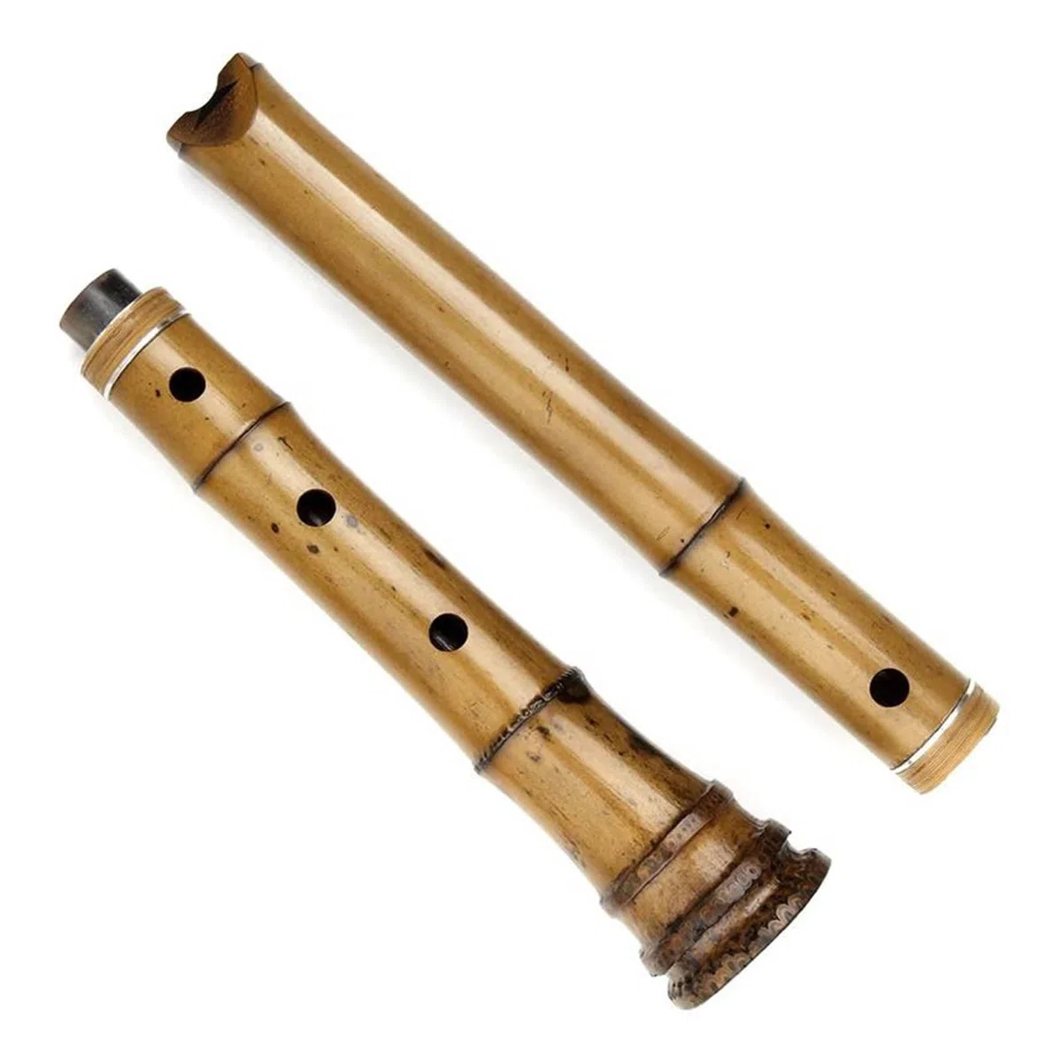 Professionelle Bambusflöte Für Erwachsene Shakuhachi 5 Loch D Tonart Zweiteilige Bambusflöte Mit Tasche Geeignet Für Professionelle Auftritte