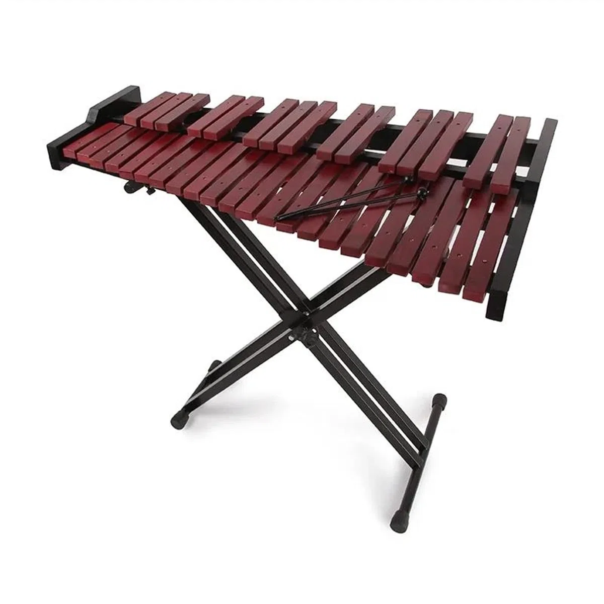 Professional Xylophone 37-Ton Holz-Klangplatte Redwood Xylophon Percussion Mit Klappbarem Klavierständer