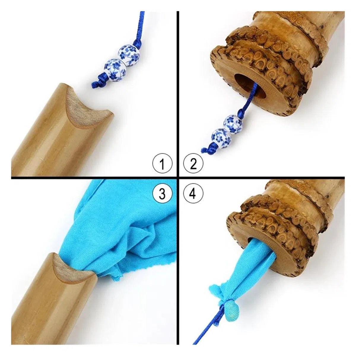 Professionelle Bambusflöte Für Erwachsene Shakuhachi 5 Loch D Tonart Zweiteilige Bambusflöte Mit Tasche Geeignet Für Professionelle Auftritte