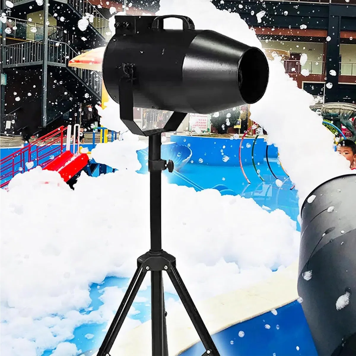 Professionelle Schaummaschine mit 1000W Leistung, 30m³/min Schaumproduktion, 6-8M Abstand für Bühnenpartys, Hochzeiten und Barveranstaltungen