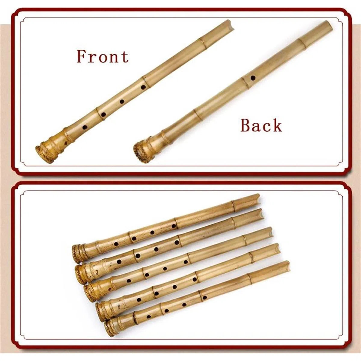 Bambusflöte D-Taste Bambus Shakuhachi 5 Löcher Holz Musikinstrumente Flöte Mit Shakuhachi Schutzhülle Holzblasinstrument