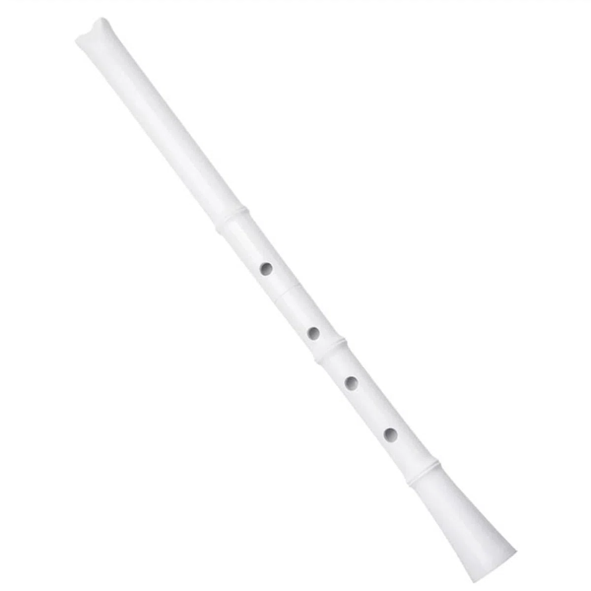 Japanisches Musikinstrument Shakuhachi, professionell spielendes 5-Loch-Harz-Holzblasinstrument Traditionelle Bambusflöte Musikinstrument (Color : White)