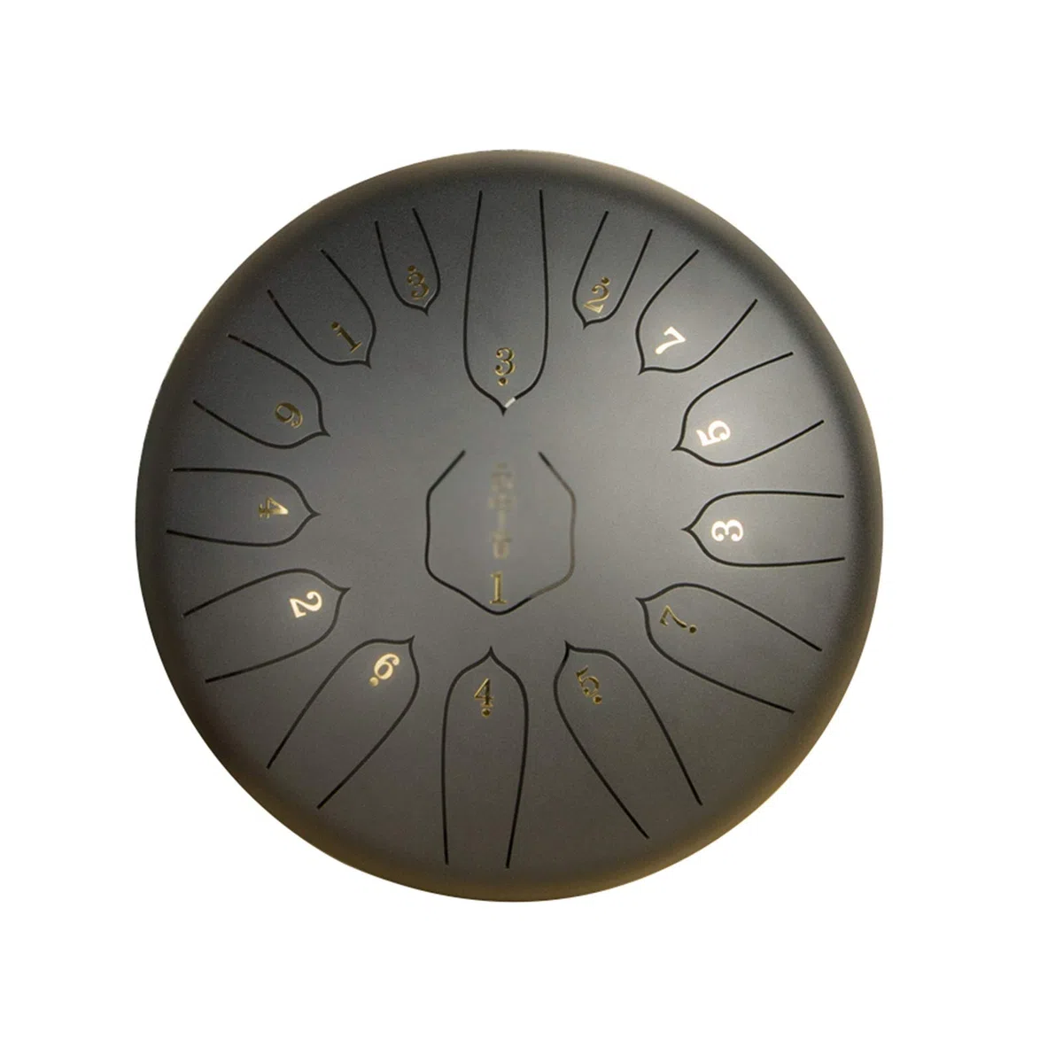 12-Zoll-15-tone-Stahlzunge-Trommel-Percussion-Tamburin Mit Trommelstäbchen, Musikbuch, Aufkleber, Fingerbetten, Aufbewahrungstasche, Für Persönliche Meditation, Yoga, Zen (Color : B)