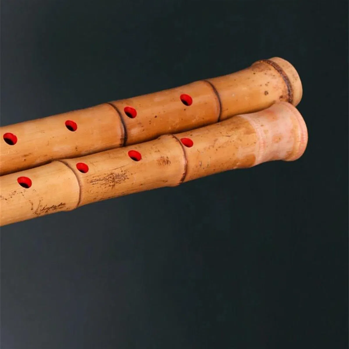 Bambusflöten-Set Handgefertigte natürliche japanische Shakuhachi G/F-Taste kurze Flöte Xiao chinesisches traditionelles Musikinstrument (Color : F)