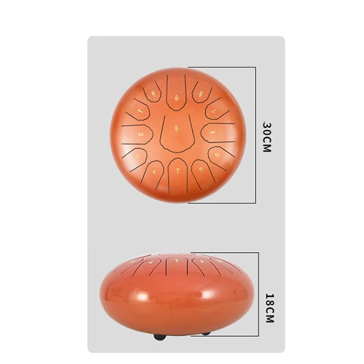 Stahlzunge Trommel 12-Zoll-11-Anmerkungs-Percussion-Instrument, Einschließlich Tragbarer Trommeln, Schläger, Fingerspitzen Und Klebrigen Noten, Yoga Rehabilitation Meditation (Color : D)