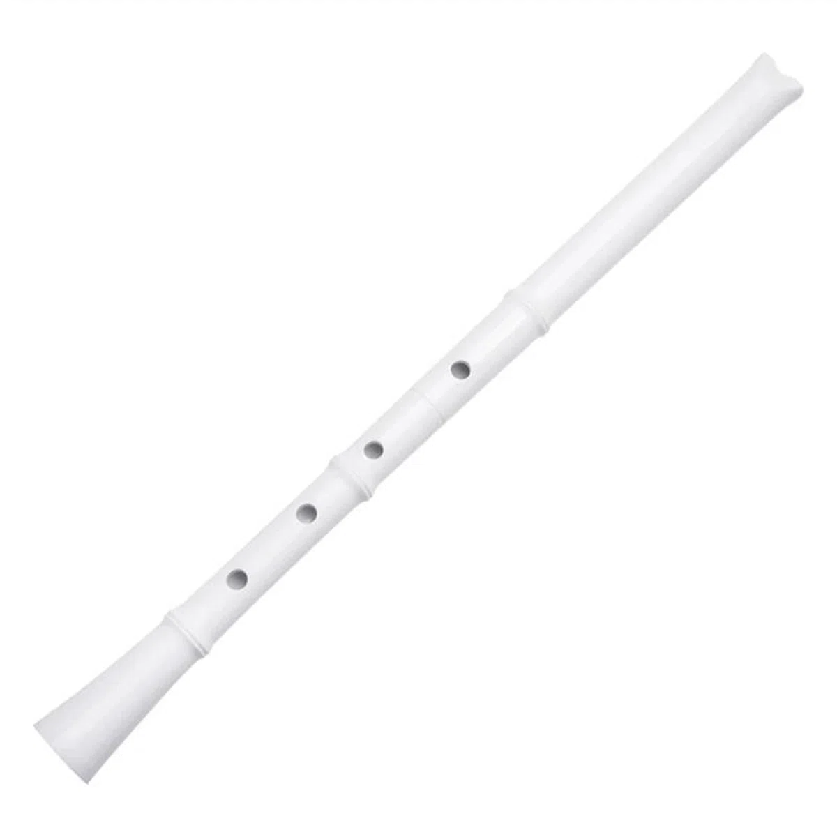 Japanisches Musikinstrument Shakuhachi, professionell spielendes 5-Loch-Harz-Holzblasinstrument Traditionelle Bambusflöte Musikinstrument (Color : White)
