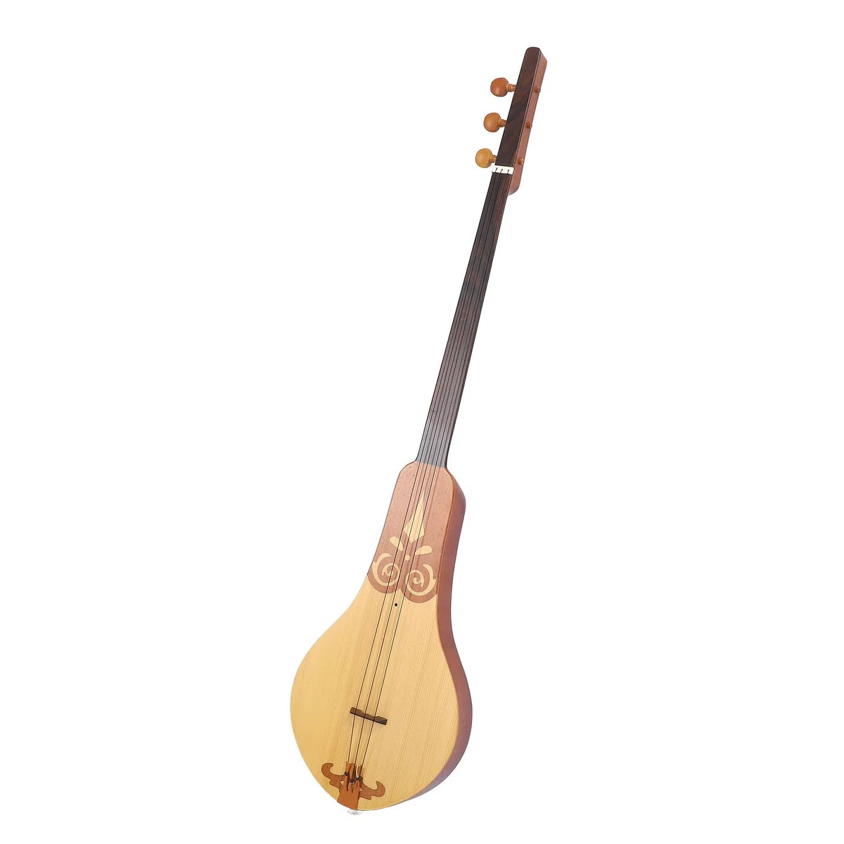 Mahagoni Dulcimer Guitar 3 String Tragbare Dulcimer mit Fichte und Mahagoni für die Übung Performance