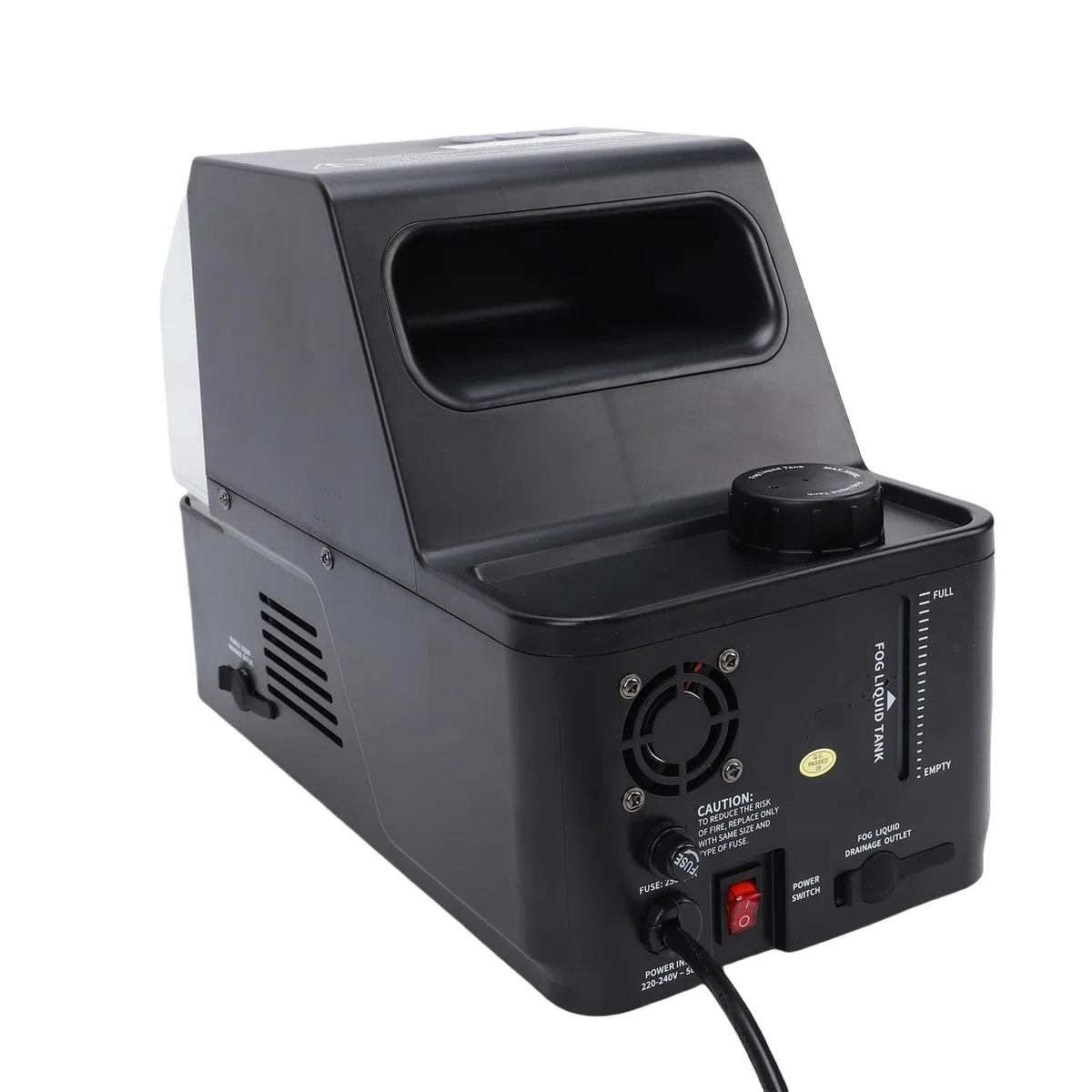 Nebelblasenmaschine für Hochzeits-Weihnachtsfeiern, Ferngesteuerter Nebelblasenhersteller, Rauchblasenmaschine für KTVs, Hochzeiten und Bars, mit 3 Bezaubernden Modi (EU-Stecker)