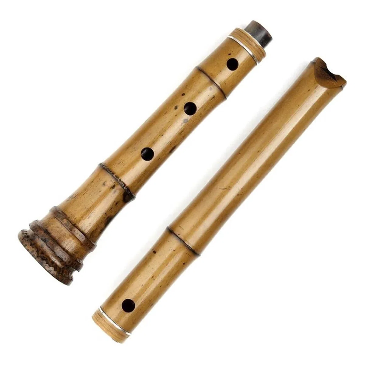 Professionelle Bambusflöte Für Erwachsene Shakuhachi 5 Loch D Tonart Zweiteilige Bambusflöte Mit Tasche Geeignet Für Professionelle Auftritte