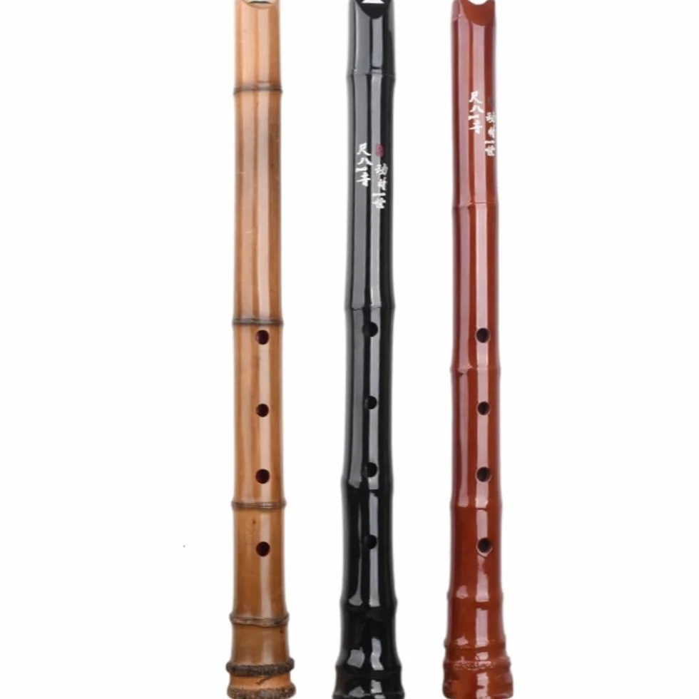Shakuhachi – Standard 1,8 Shakuhachi-Bambusflöte, Pentatonisch, D/F/G/A/C, Grundton Und Natürliches Shakuhachi-Mundstück Mit Kantenschnitt, Zen-Instrument.(Rote_D-Röhre In G)