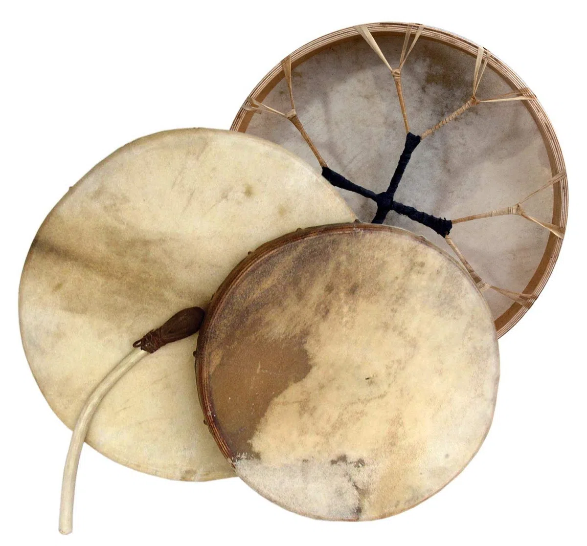 Terre Rahmentrommel rund mit Ziegenhaut Rahmen-Trommel, Brown
