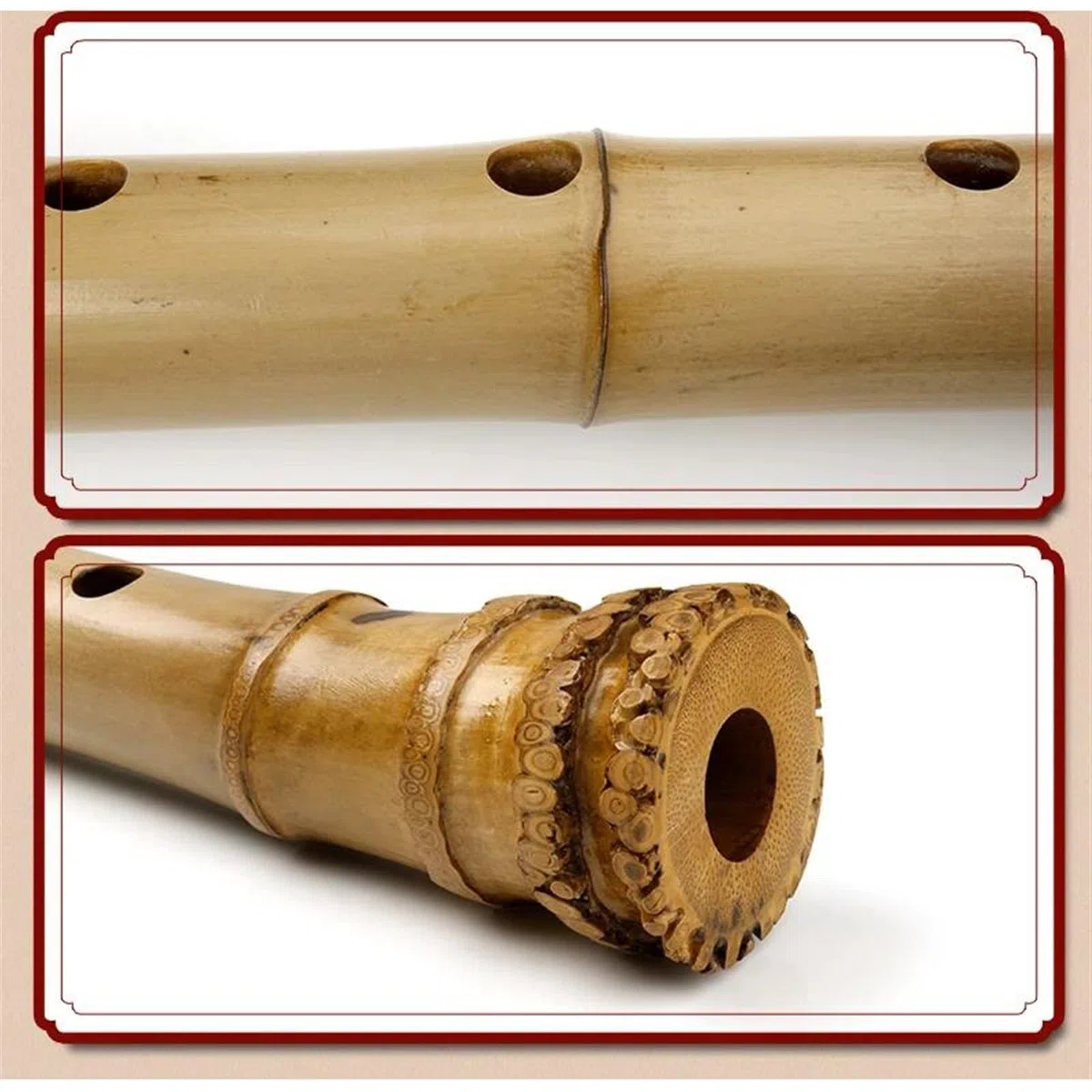 Bambusflöte D-Taste Bambus Shakuhachi 5 Löcher Holz Musikinstrumente Flöte Mit Shakuhachi Schutzhülle Holzblasinstrument