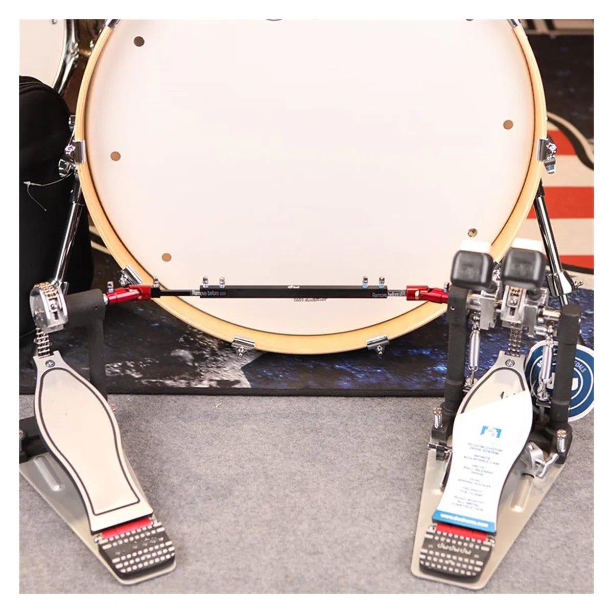 TSTS Drum Foot Kick Doppelkette Trommelsatz Doppelschritt Hammertrommel Doppelschritt