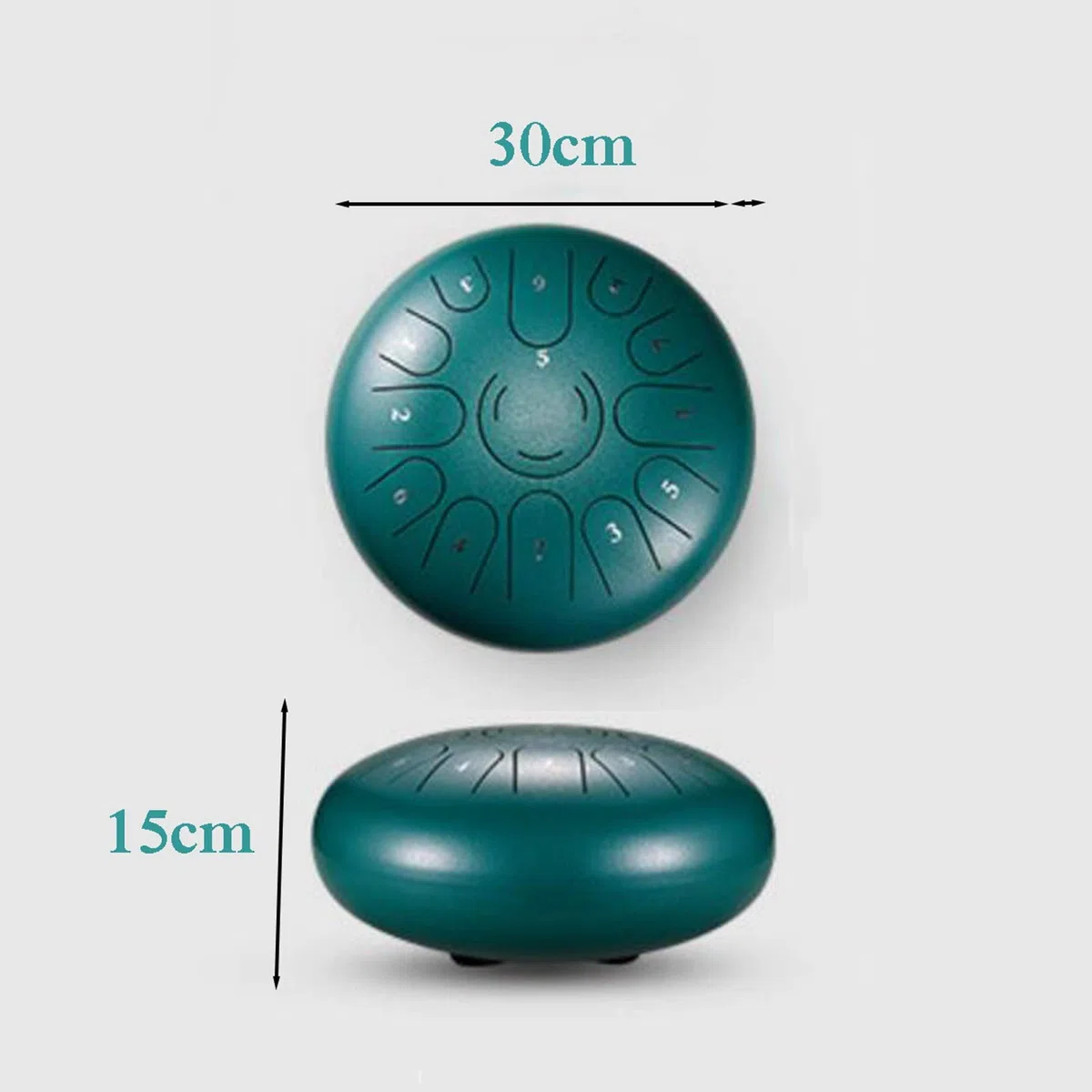 Stahlzunge Trommel 12-Zoll-13-Ton-Percussion-Instrument Für Persönliche Meditation, Yoga, Zen, Einschließlich Tragbarer Trommeln, Schläger, Fingerspitzen, Klebrige Notizen (Color : A)