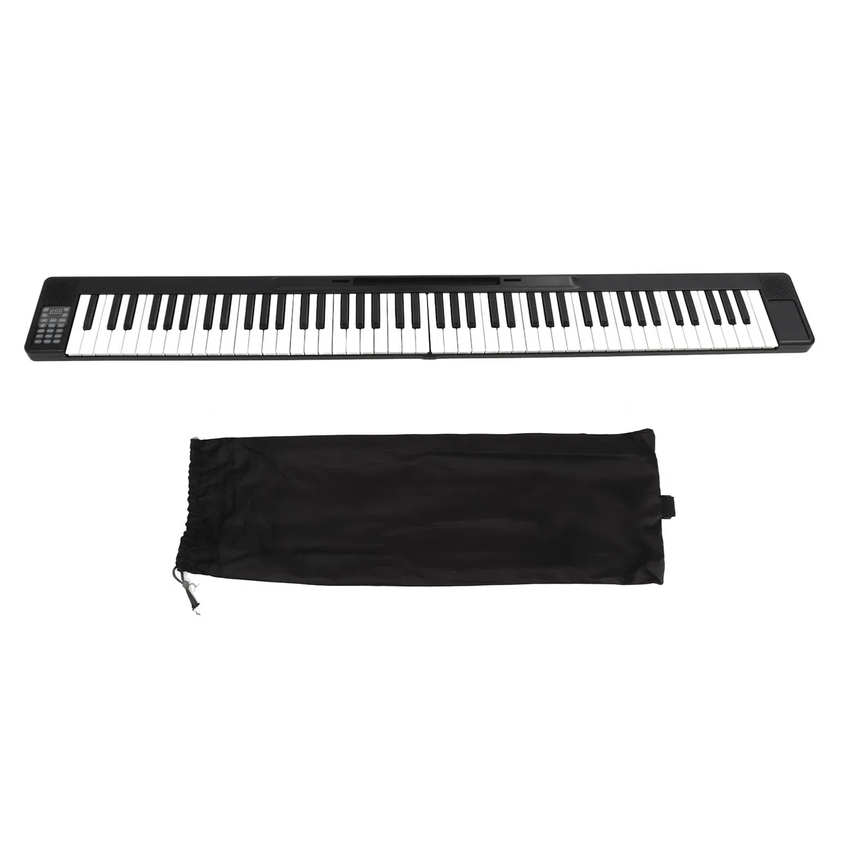 Yctze Zusammenklappbare Klaviertastatur, Tragbares Zusammenklappbares Klavier, 88 Tasten, Multifunktional, Digital, mit Lautsprecher, Musikinstrumente/Keyboards und MIDI/Keyboards/tragbare und