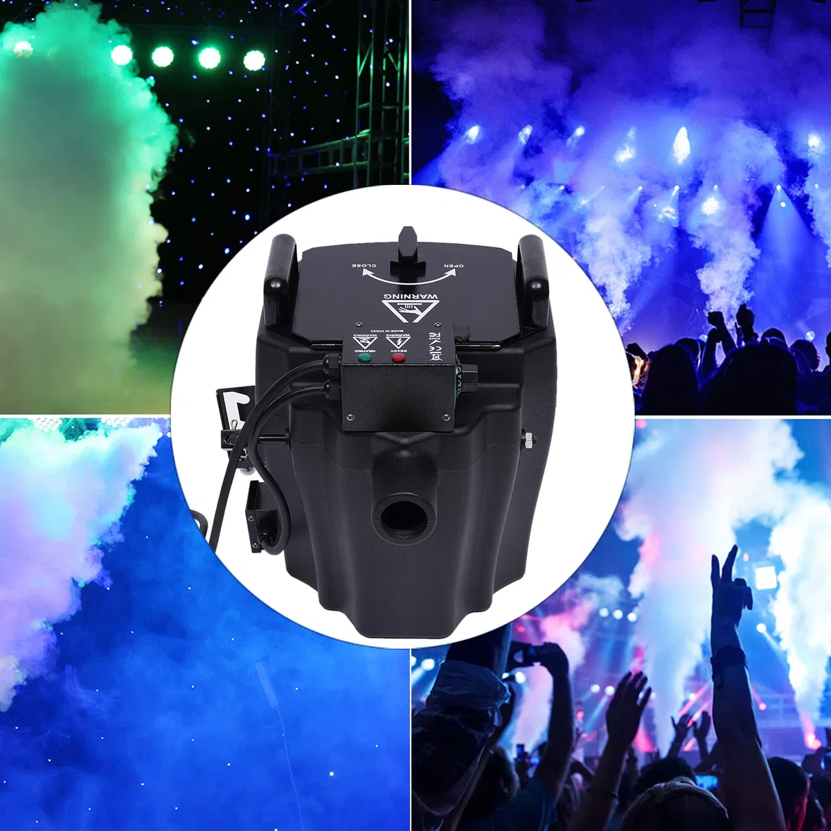 Trockeneismaschine 3500W Stabil Nebelmaschine Tragbar fog machine für Halloween Weihnachten Hochzeitsfeiern und Bühnenauftritte usw