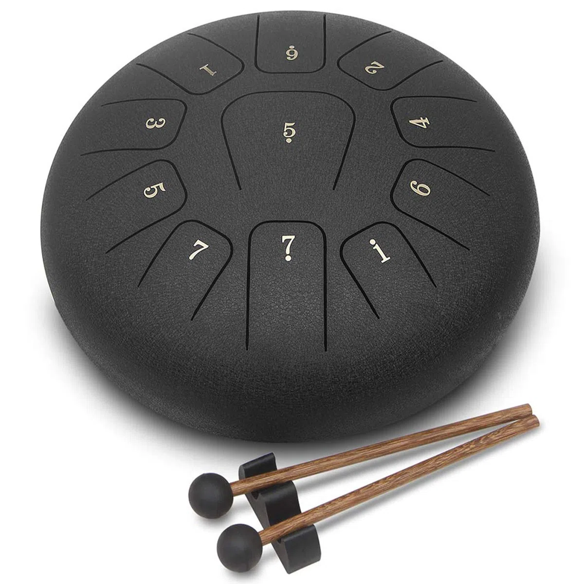 12-Zoll-Stahlzunge-Trommel, 11-Anmerkung Erwachsene Trommel/Kind Drum Percussion Kit, Mit Drumsticks/Fingerbetten/Music Score Und Performance Package/Für Yoga, Meditation Und Musiktherapie